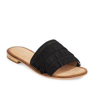 NWT Seychelles Accelerate Suede Fringe Slides